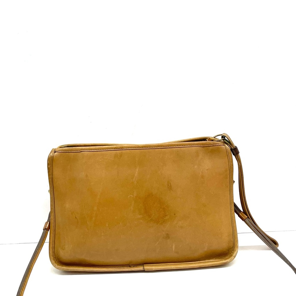 Bonnie Cashin Coach Convertible tan clutch/wristlet leathe bag